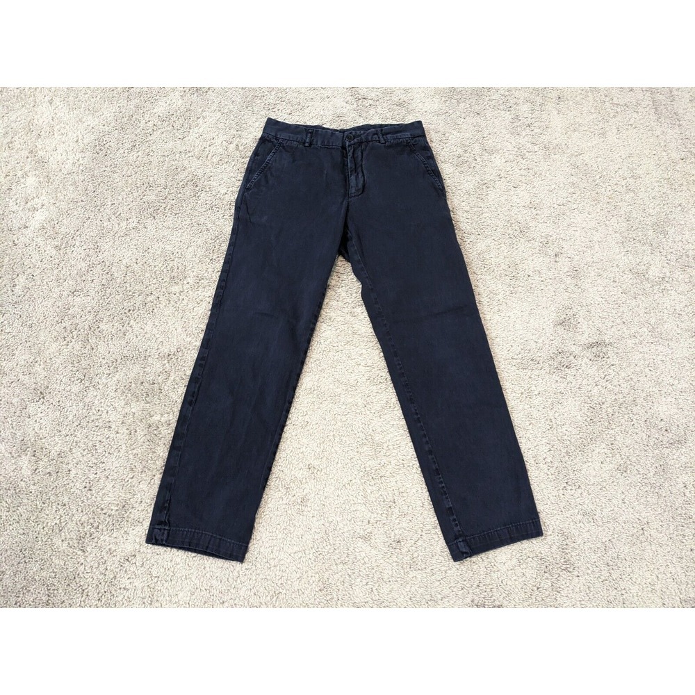 Dries‎ Van Noten Chino Pants Mens 26x27 Blue Flat Front